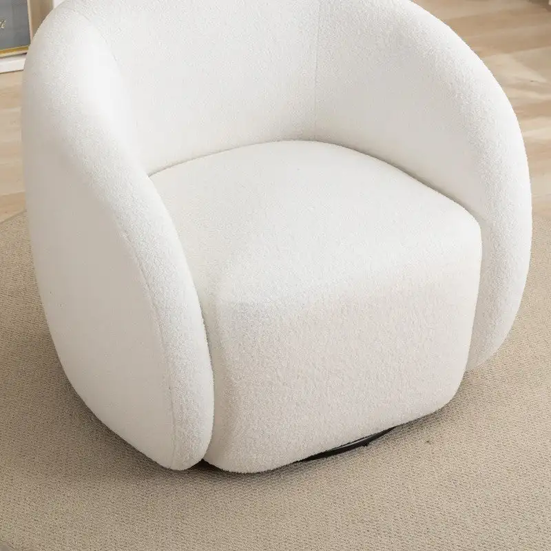 SEYNAR Modern Glam Upholstered 360 Degree Swivel Accent Armchair