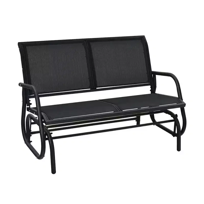 Costway Patio Swing Glider Bench Loveseat Rocking Chair Backyard Poolside