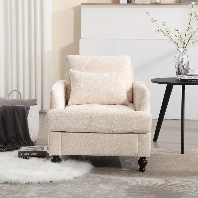 Modern Accent Chair Lounge Chair,Wood Frame Armchair