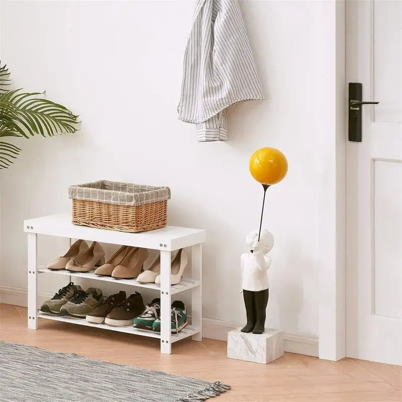 3-Tier Shoe Rack Bench - 11D x 27.6W x 17.7H