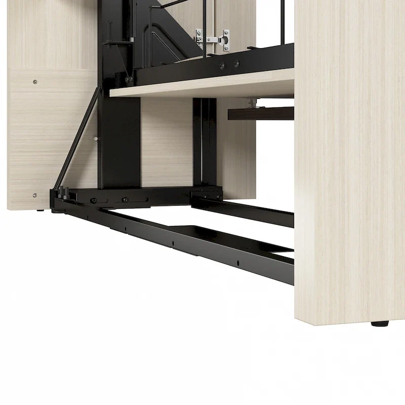 68W Queen Murphy Bed with Desk for Guest Room