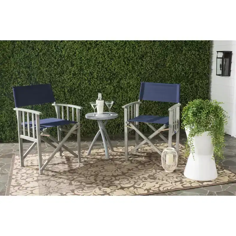 Laguna Director Chair Indoor/Outdoor (Set of 2) - PAT7004 - Safavieh