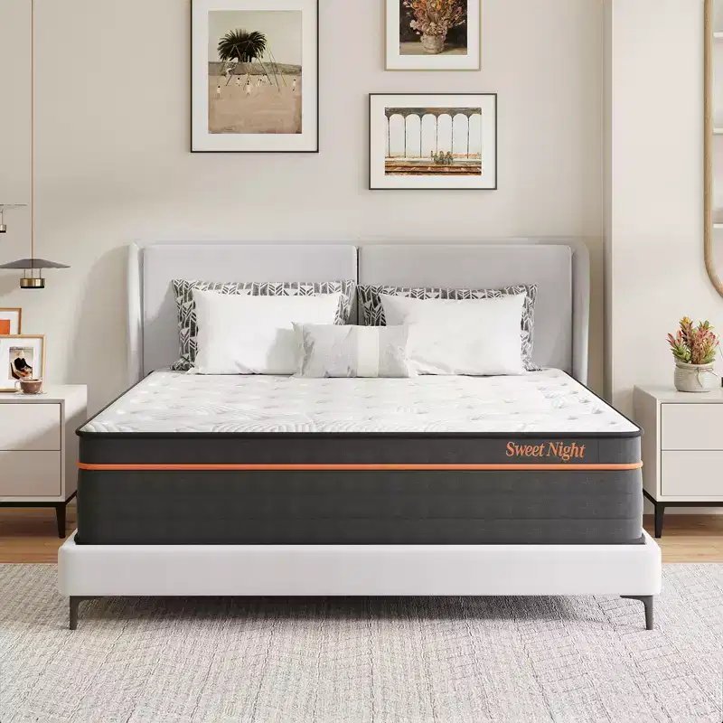 14-in Medium Queen Hybrid Memory Foam/Coil Blend Mattress in a Box