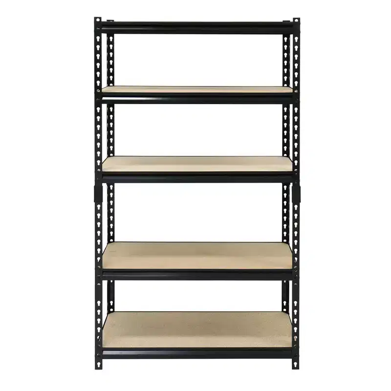 Juggernaut Storage Indoor Outdoor 30 x 60 Standalone 5-Tier Steel Utility Shelving Unit w/Adjustable Shelves for Warehouse, Laundry Room, & Garage
