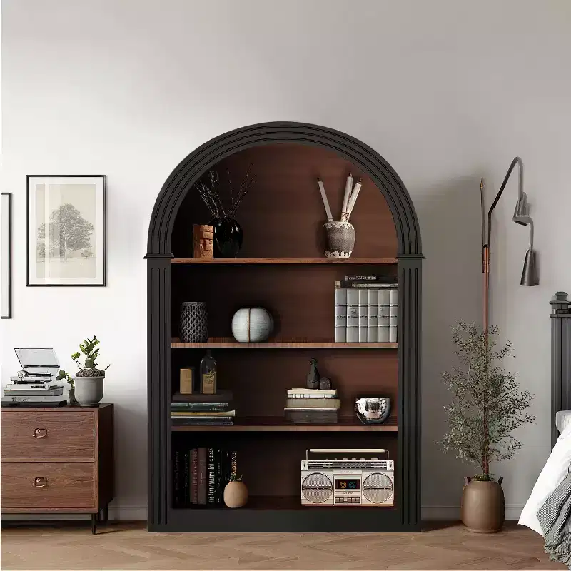 Vatros 4-Shelf Tall Bookshelf