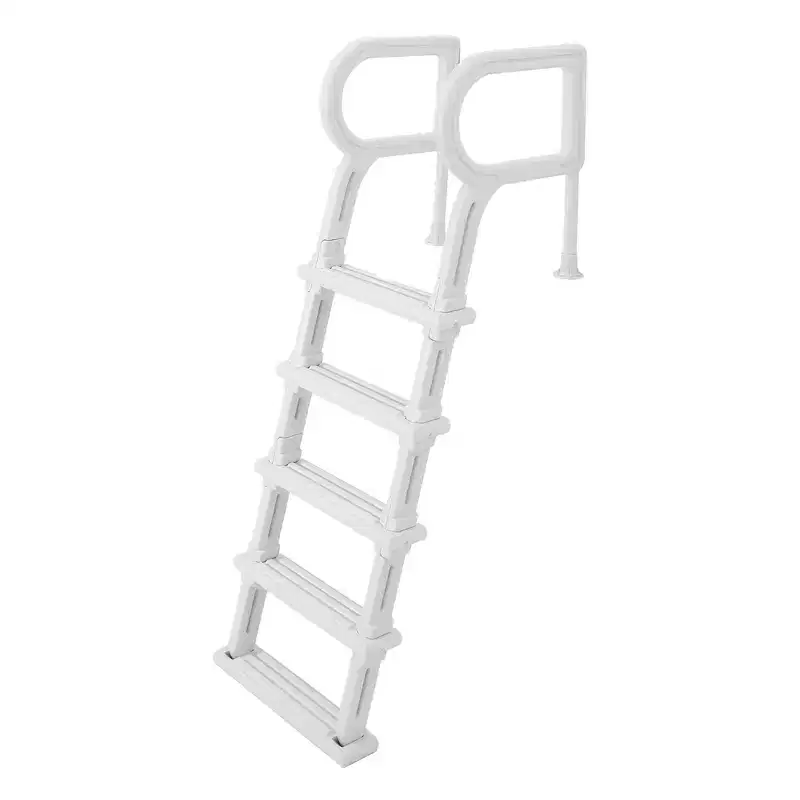 Heavy Duty 5-Step Swimming Pool Ladder with Double Handrails  Non-Slip Sturdy PE Steps  400 lbs Capacity Fits 48-54 Inground & Above Ground Pools