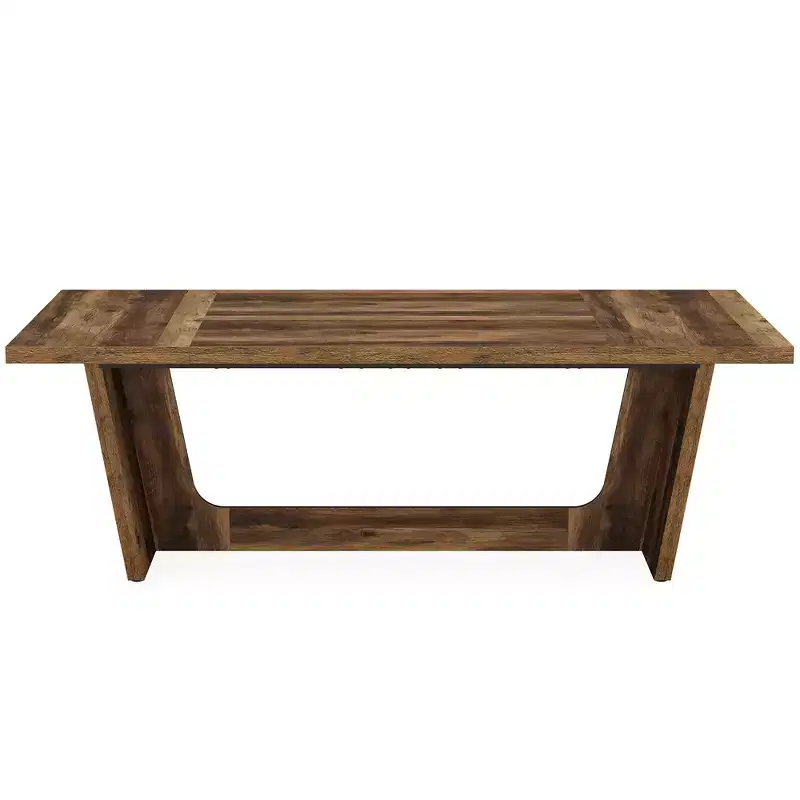 MAYEERTY 70.8 Wood Executive Desk, Modern Study Computer Writing Table