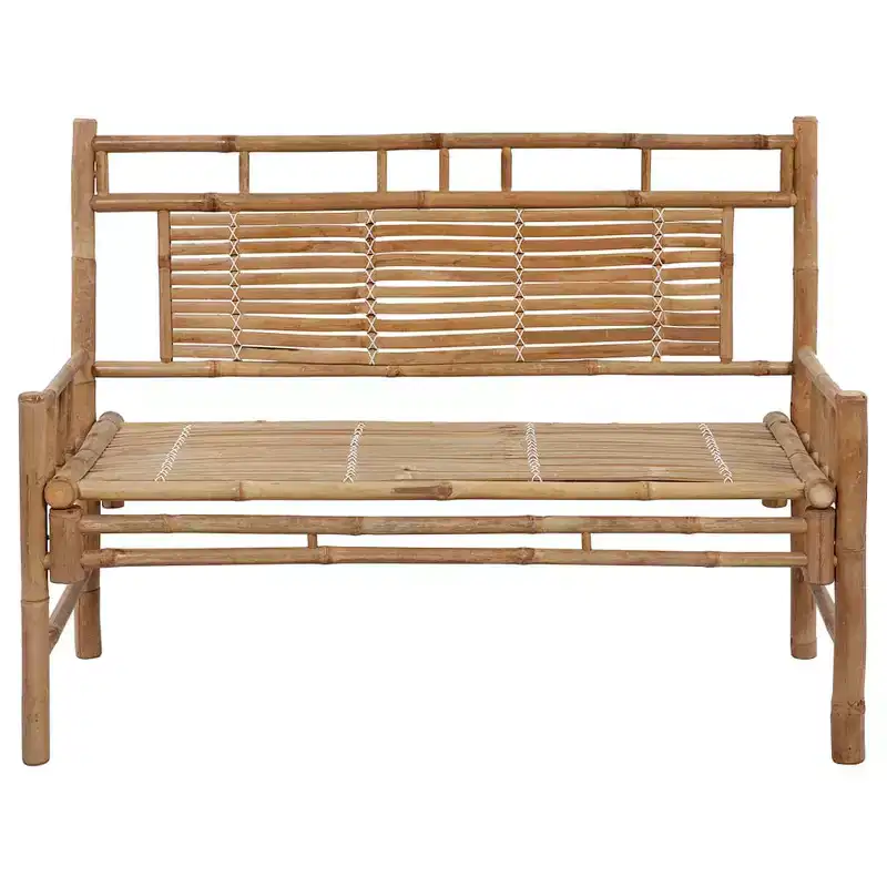 Garden Bench Bamboo Bamboo, Polyester Medium Garden Bench