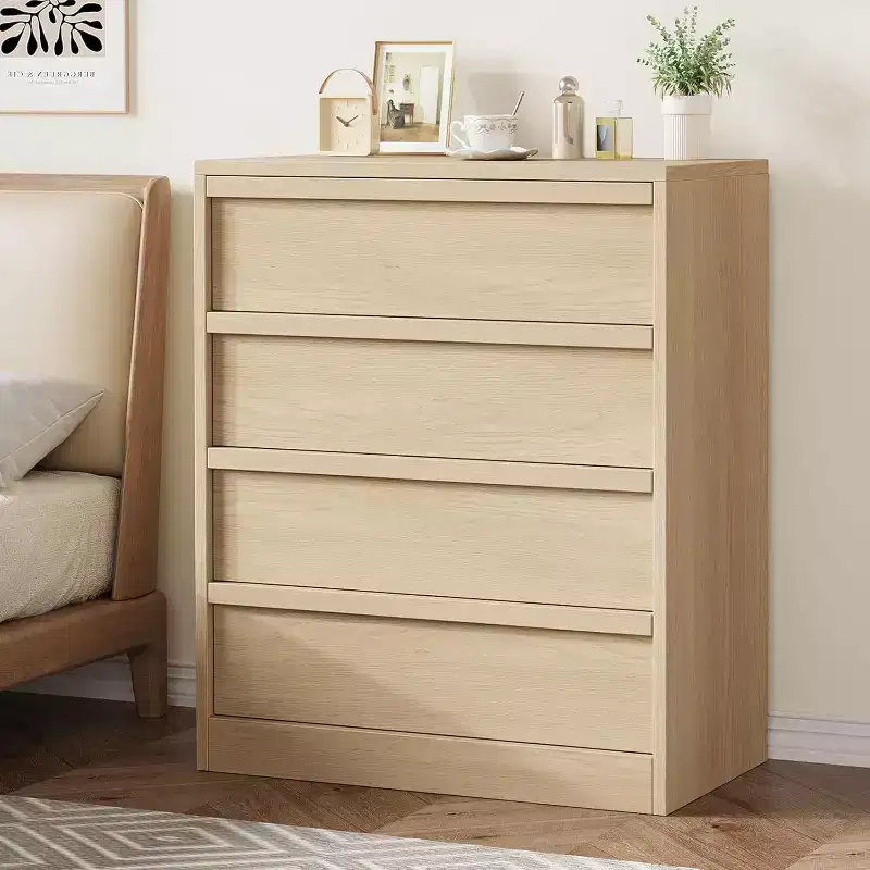 4 Drawer Dresser for Bedroom, Nightstand, Large Storage, Sturdy Construction, for Living Room, Nursery, Entryway