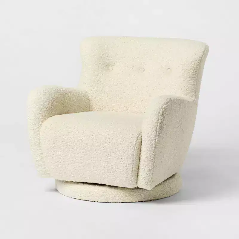 Kessler Swivel Chair Cream - Threshold™ designed with Studio McGee