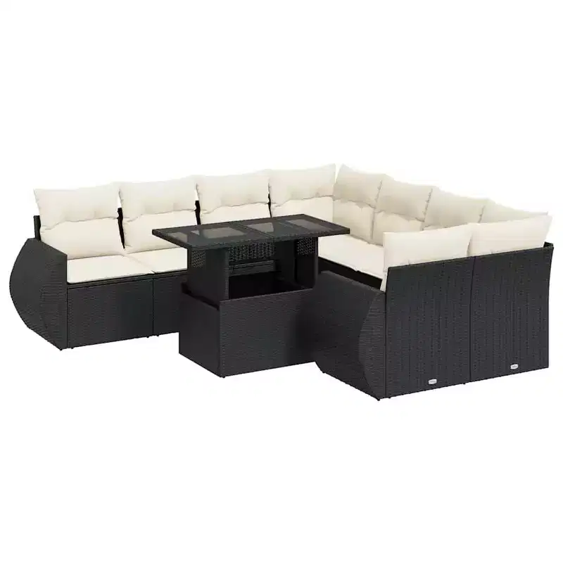 vidaXL Garden Sofa Set PE Rattan Large Garden Sofa Set