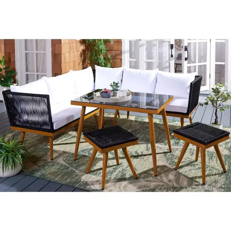 Romlin Outdoor Dining Set - Indoor/Outdoor - PAT7528 - Safavieh