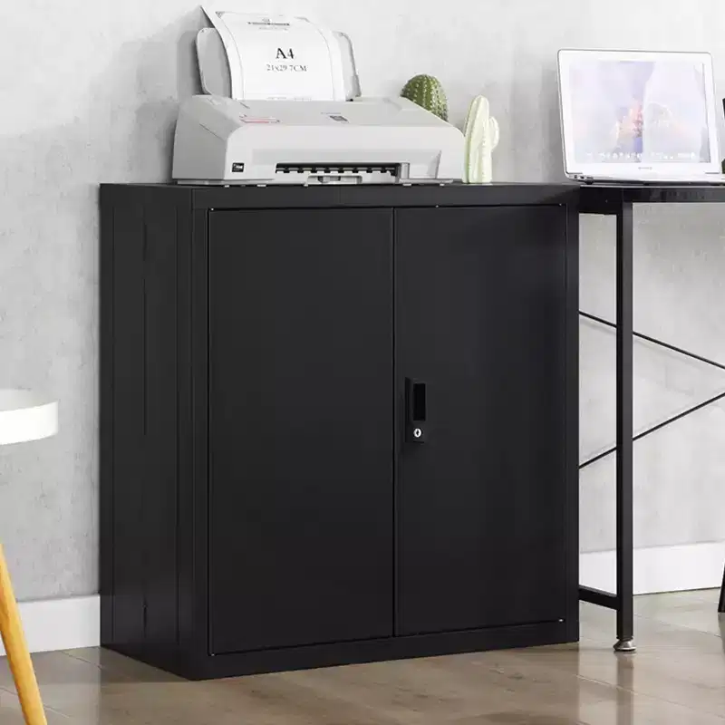 VIYET 36H Storage Locker File Organizer, Steel Cabinet w/ Door Locks & 2 Adjustable Shelves, Multi-Scene Use