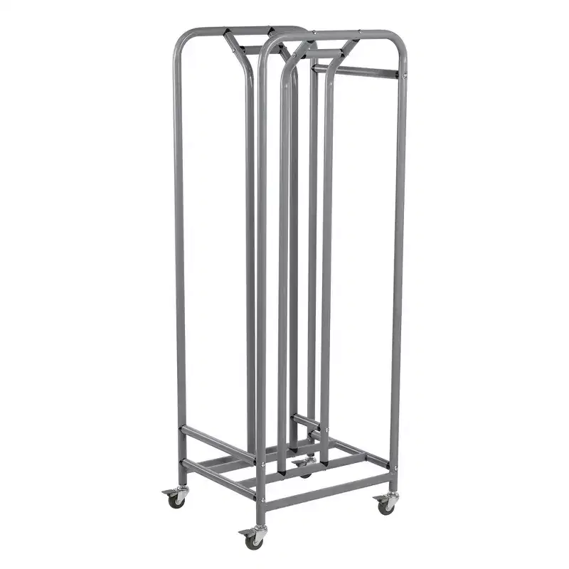 ECR4Kids The Surf Mobile Storage Rack, Stores 30 Lap Desks, Classroom Organization, Silver
