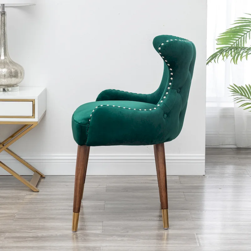 Roundhill Furniture Lindale Mid-century Modern Velvet Accent Chair