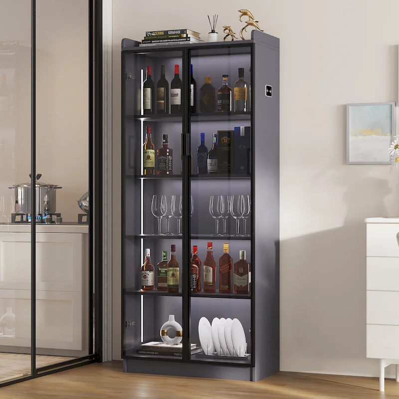 Dining Cabinet with LED light - N/A
