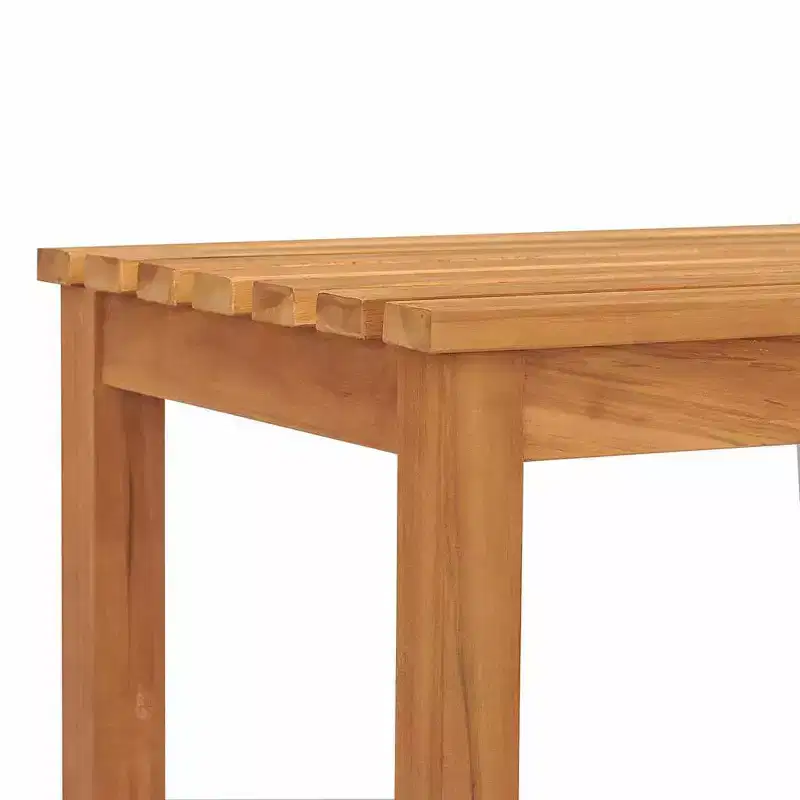Garden Bench Warm Teak Solid Teak Wood 70.9 in length Durable