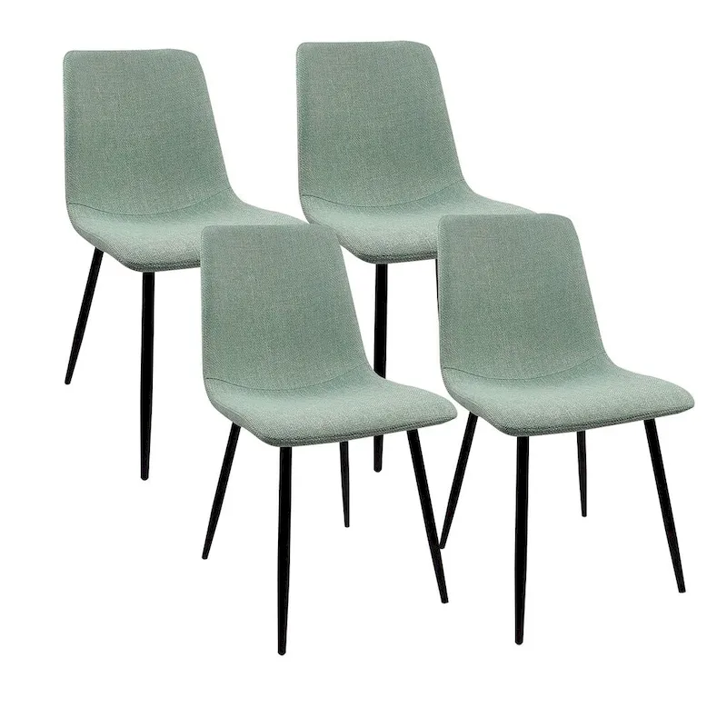 5 Pieces Dining Set, Round Dining Table with 4 Chairs