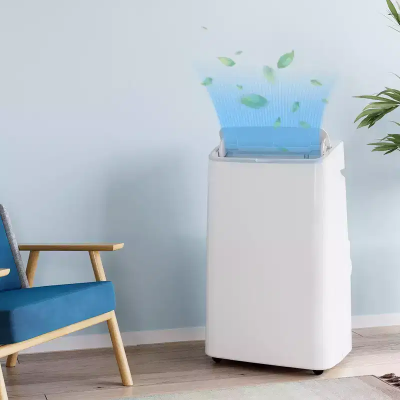Portable Air Conditioners for Room up to 750 Sq.ft, 14,000 BTU Floor AC , Remote Control, 24-Hour Timer, Window Slider Kit