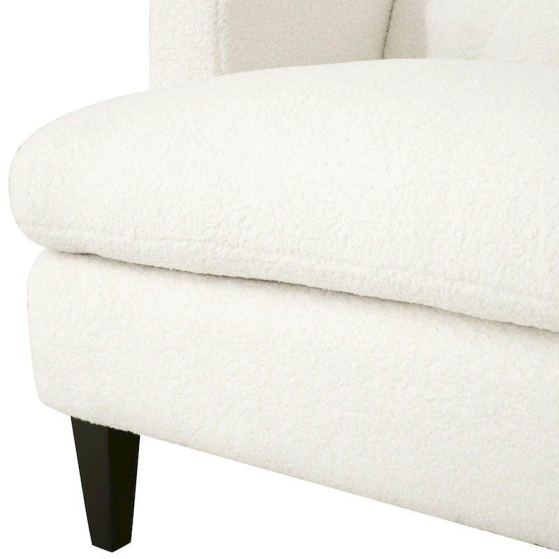 Nabo Modern Fabric Accent Chair with Cushion Back by Christopher Knight Home