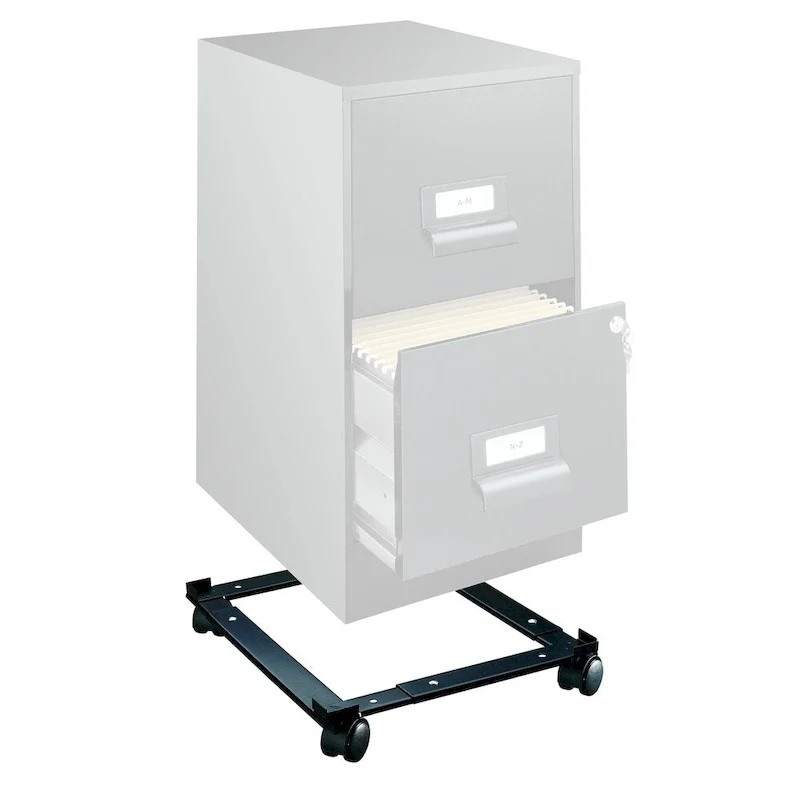 Adjustable File Caddy for Vertical File Cabinets, Black