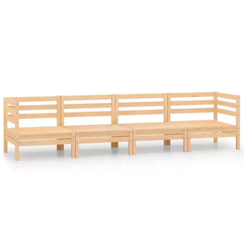 vidaXL Garden Lounge Set Solid pine wood Medium Modular