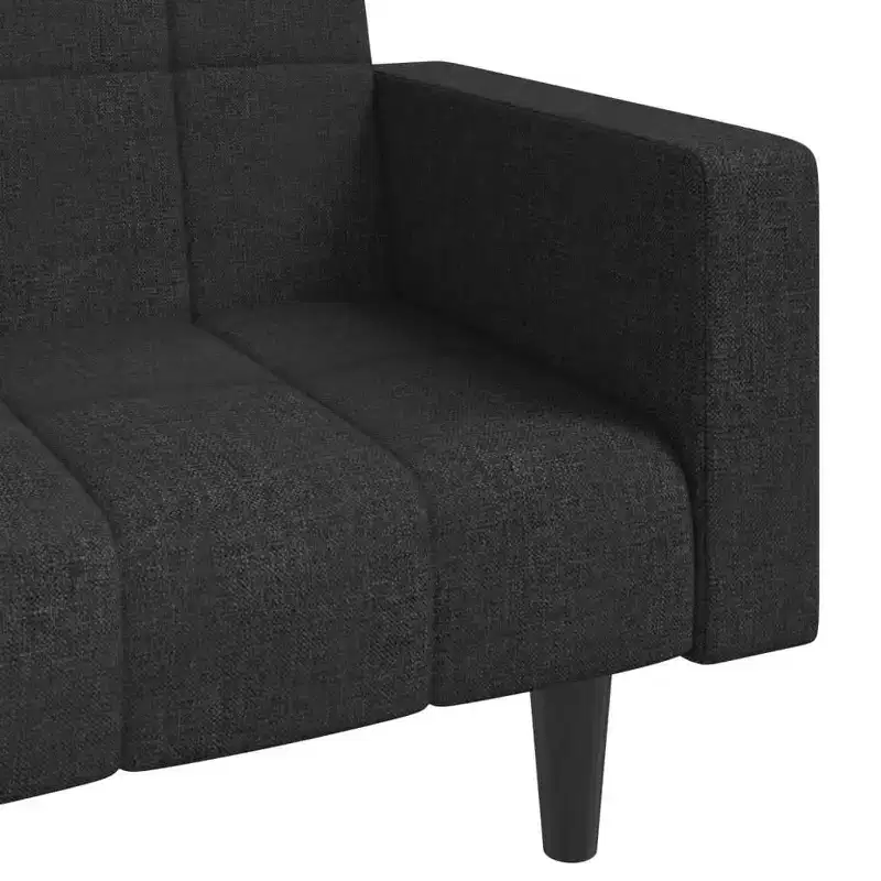 2-Seater Sofa Bed with Two Pillows