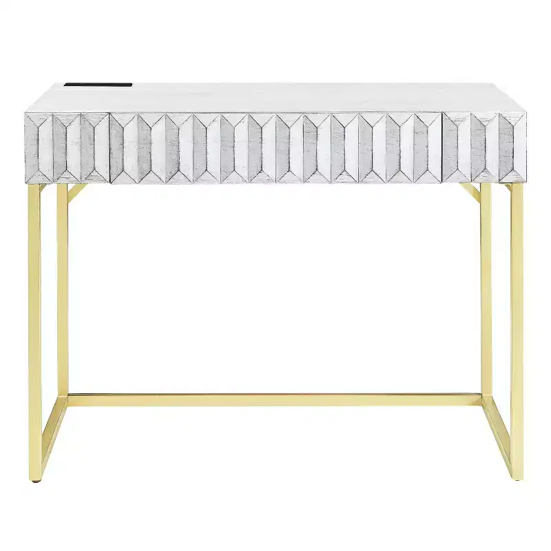 Mendella Writing Desk with USB Ports & Outlets - HOMES: Inside + Out