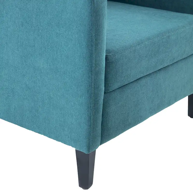 Living Room Chairs, Accent Armchair with lumbar pillow, Elegant Bedroom Reading Chair, Mid-Century Upholstered Sofa Chair