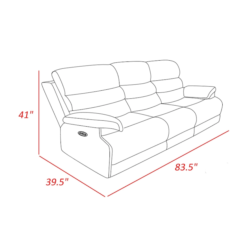 Leena 84 Inch Manual Double Recliner Sofa, Gray Chenille, Solid Wood
