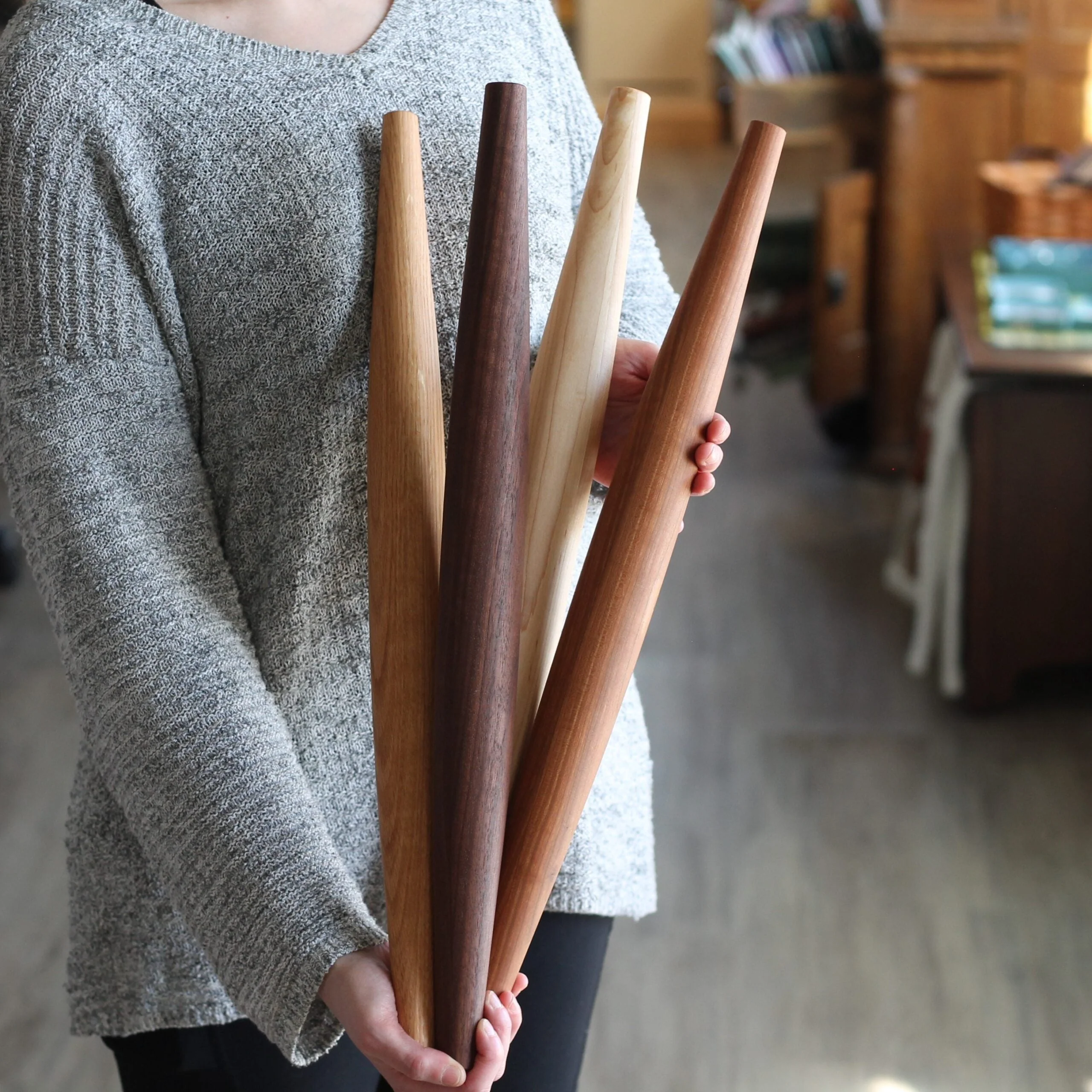 Handmade Solid Wood French Rolling Pin