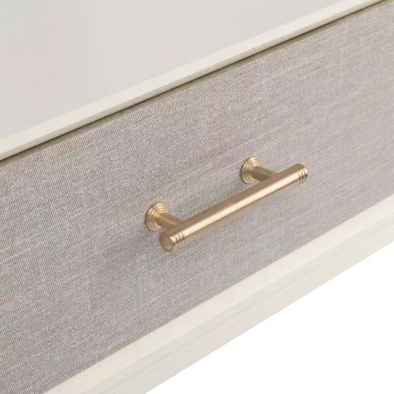 2-Drawer Console Table Pine Frame Transitional Style