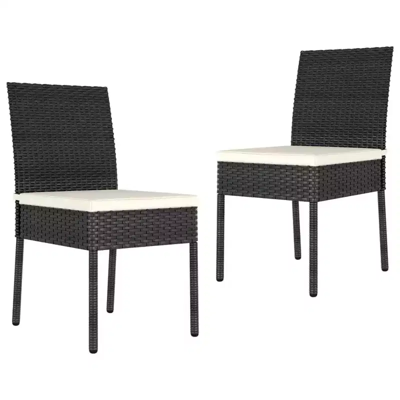 vidaXL Door Screen Set of 2 Poly Rattan Standard Durable