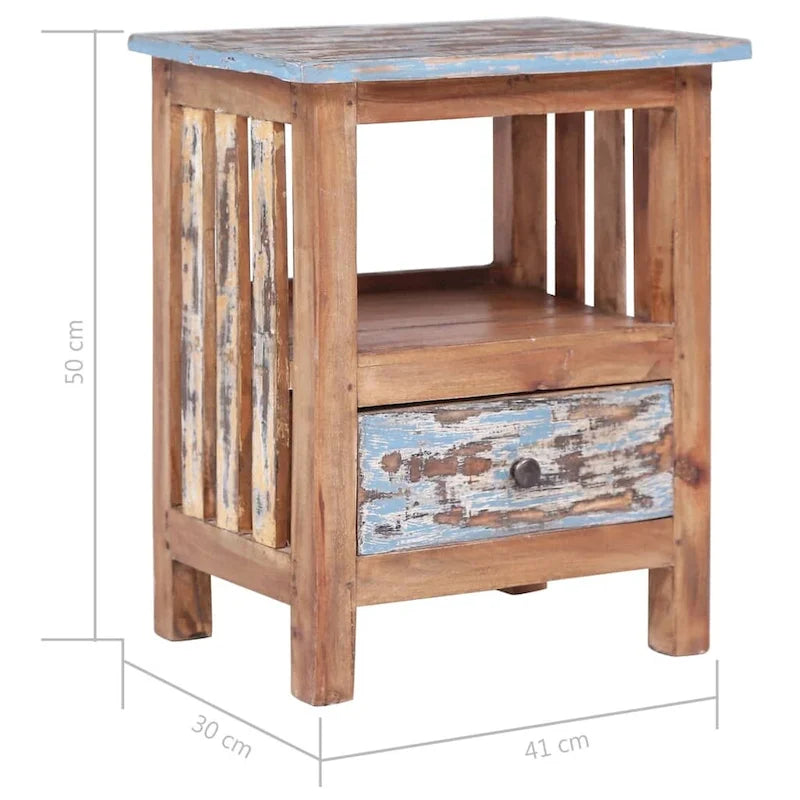 Bedside Cabinet Solid Wood Mahogany