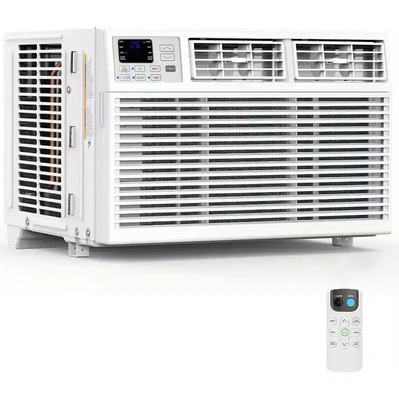 ZAFRO 8,000 BTU Window Air Conditioner Cools up to 350 Sq. ft, Ultra Quiet Window AC Unit with Remote Control
