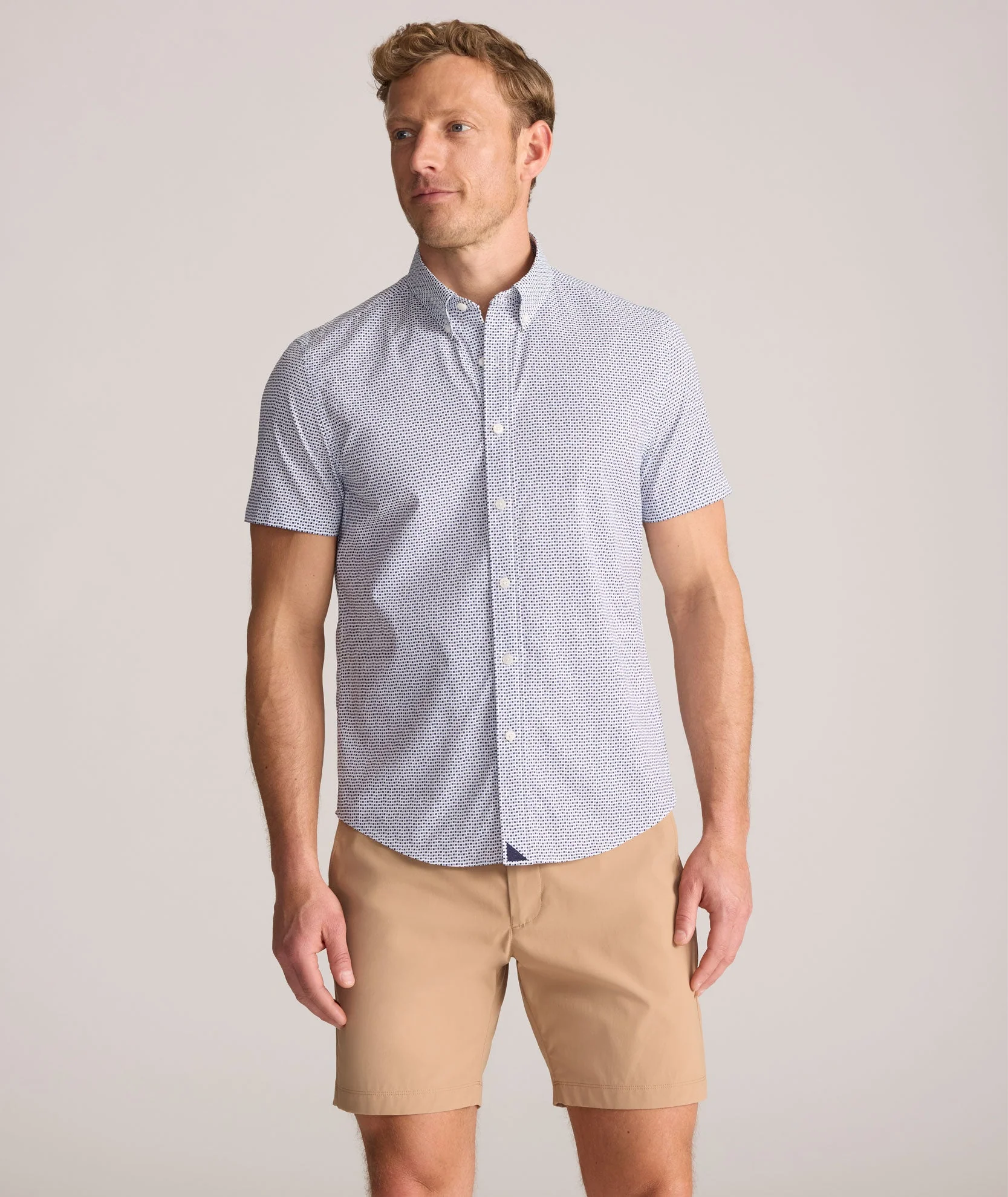 Nouveau Short-Sleeve Stretch Nylon Shirt