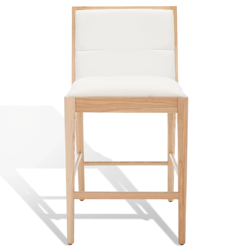 SAFAVIEH Couture Vonne Linen Counter Stool (Set of 2) - 19Wx22Dx36H