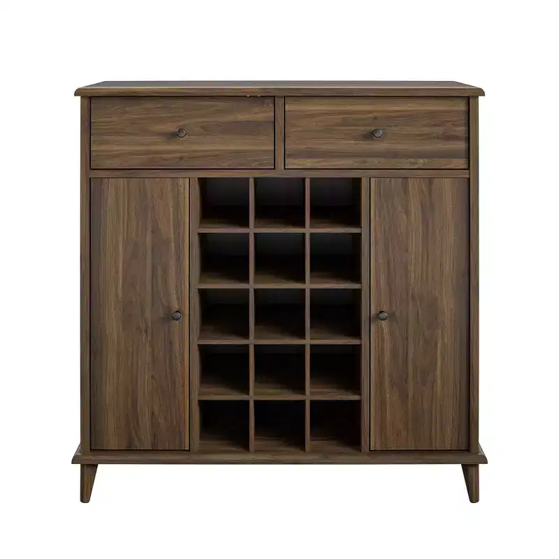 RealRooms Wexford Bar Cabinet, Walnut