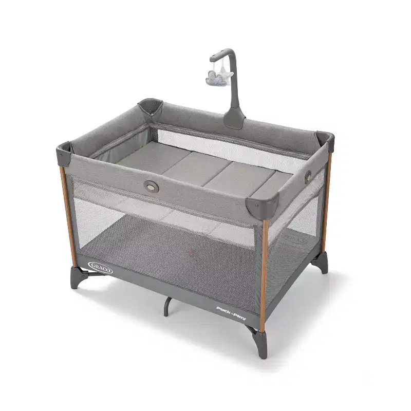 On the Go Zip DLX Travel Playard - Parker Gray