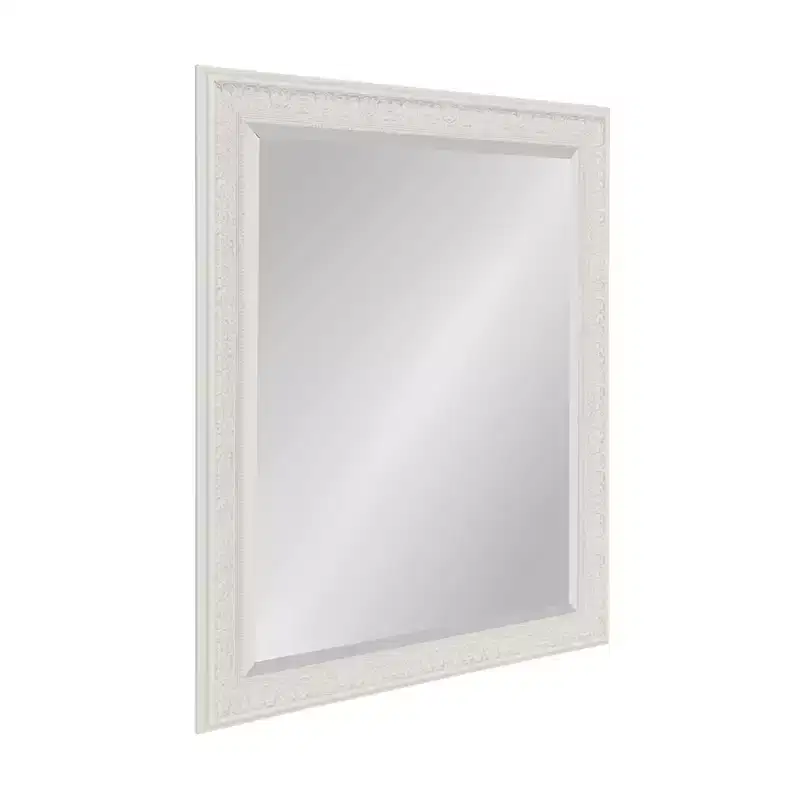 Alysia Framed Wall Mirror White - Kate & Laurel All Things Decor