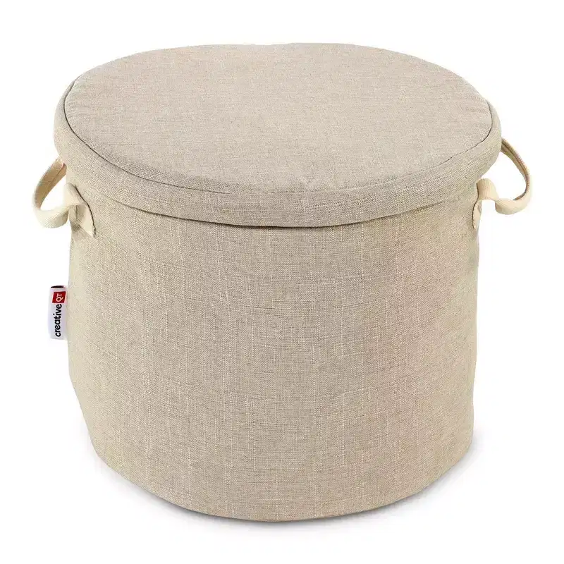 SlideAway Toy Storage Organizer & Play Mat for Kids - Organizer Storage Bin for Toys - Kids Toy Box - Beige