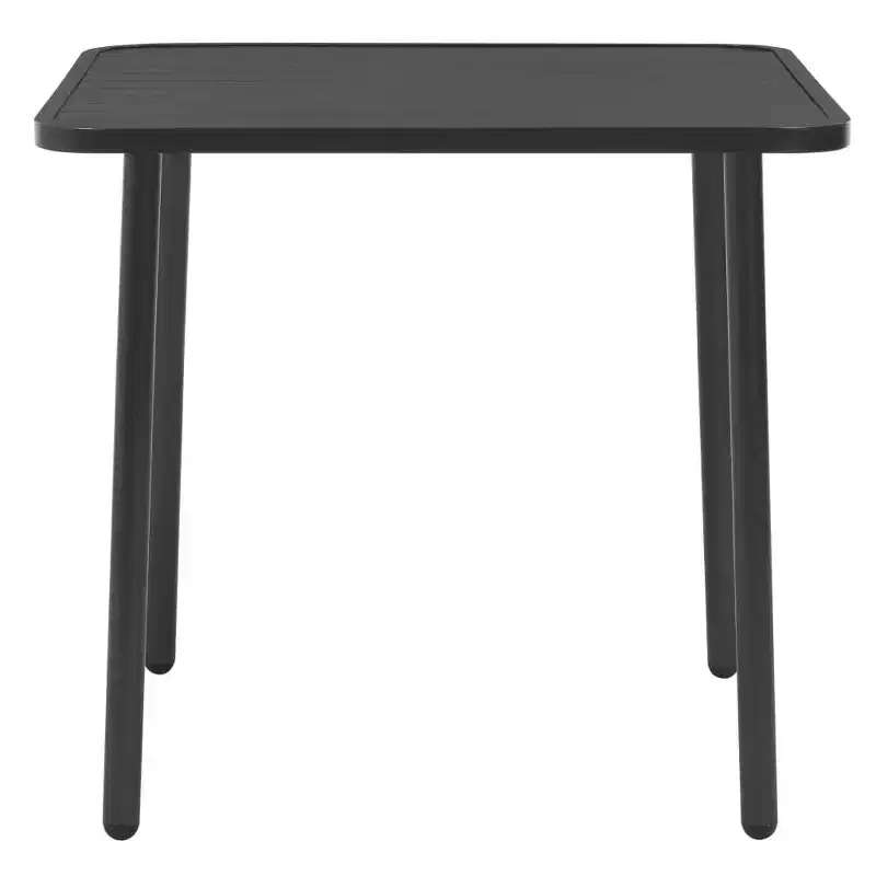 vidaXL Patio Table Outdoor Dining Table Garden Furniture for Deck Porch Steel