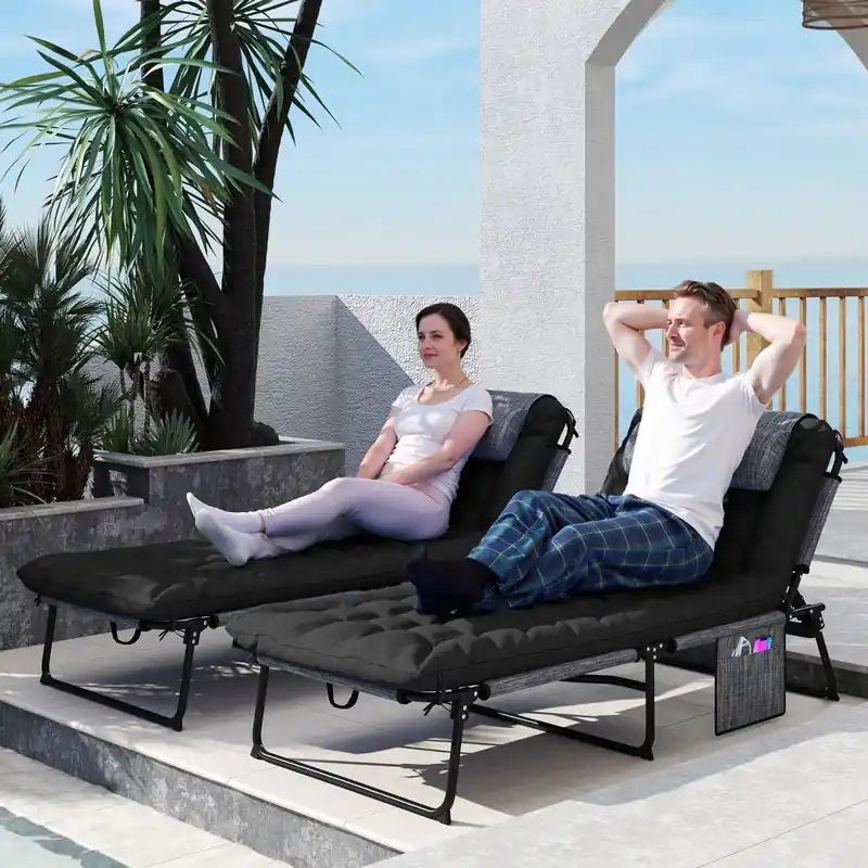 Folding Lounge Chairs, Reclining Tanning Chairs