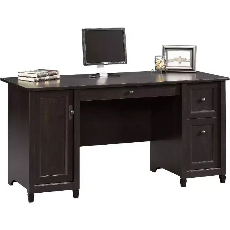 30 in.H Black Color Wood Computer Desks with All Purpose Drawer