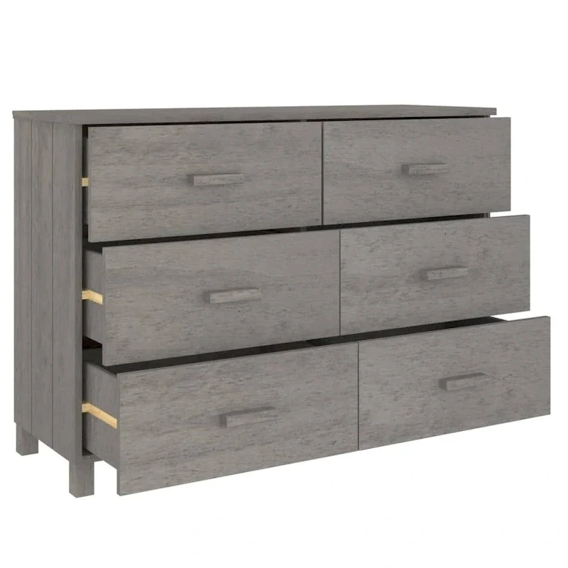 Sideboard Buffet Console Cabinet with Storage Solid Wood Pine - 44.5x15.7x31.5