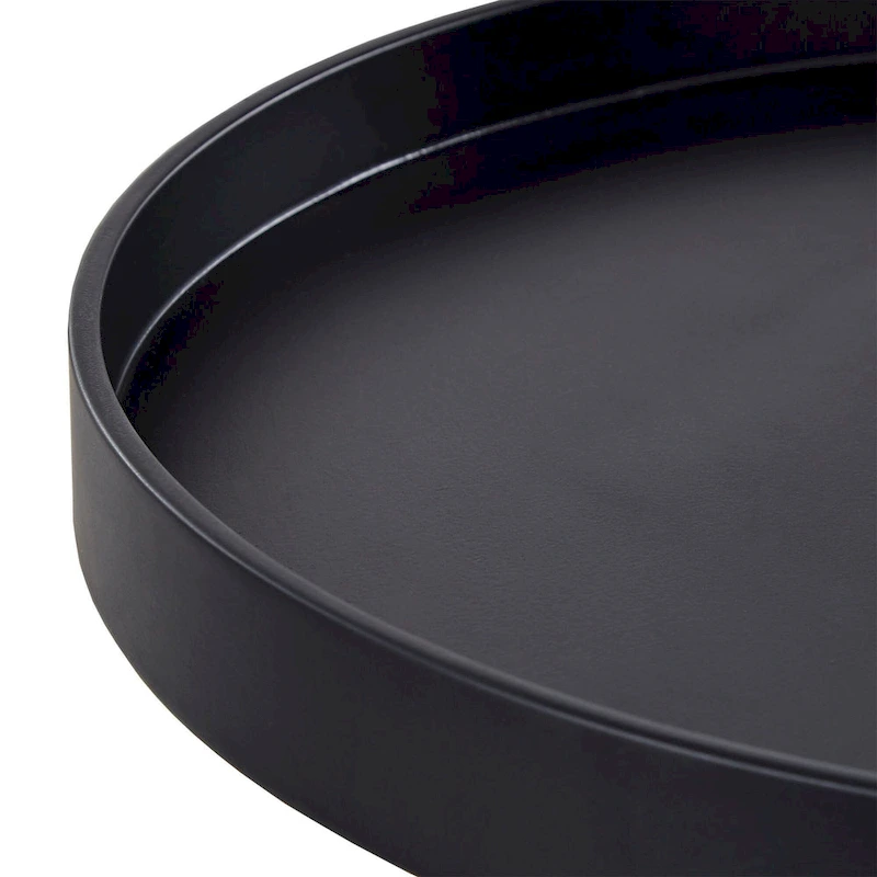 Marcella Paint-Dipped Round Tray-Top Side Table by iNSPIRE Q Modern
