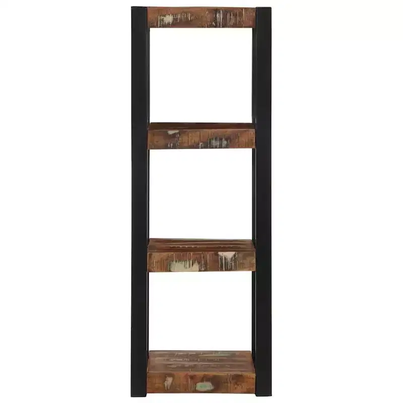 XL Wall Shelf Multicolor Reclaimed Wood Wall Shelf Square