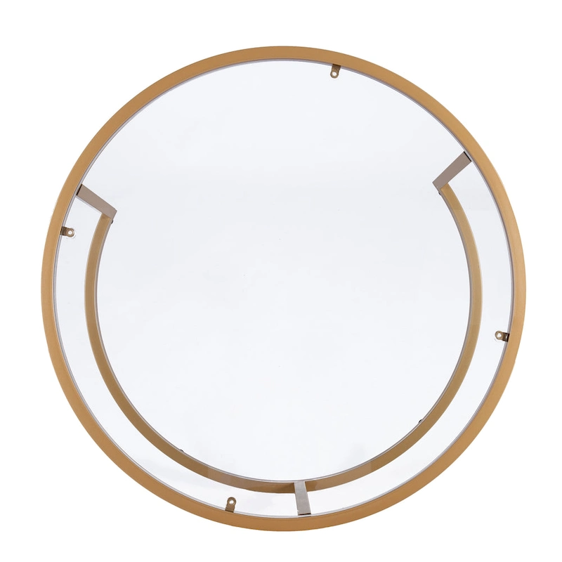 SEI Furniture Grant Round Gold Nesting Coffee Table - Set of 2