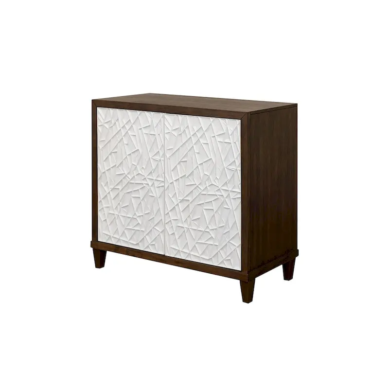 Wood Console with Doors – TV Stand, Accent Cabinet & Entryway Console, Fully Assembled, Brown