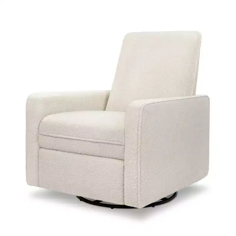 daVinci Penny Recliner and Swivel Glider - Ivory Boucle